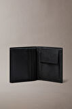 Erkek Saffiano Üç Katlı Cüzdan - Siyah | undefined