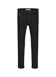 Calvin Klein Skinny Cl Blk Str  Normal Bel Dar Kalıp Düz Siyah Erkek Çocuk Denim Pantolon