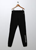 Calvin Klein Siyah Erkek Çocuk Lastikli Uzun Düz Pantolon IB0IB00954