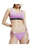 Kadın Calvin Klein Logolu Bağcıklı Kadın Slip Bikini Altı KW0KW01708
