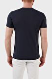 Calvin Klein Jeans Mavi Erkek Bisiklet Yaka Düz T-Shirt J30J320935-CHW CORE MONOGRAM