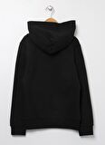 Calvin Klein Baskılı Erkek Çocuk Siyah Sweatshırt IU0IU00266