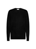 Calvin Klein Bisiklet Yaka Standart Siyah Erkek Kazak K10K109474BEH