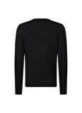 Calvin Klein Bisiklet Yaka Standart Siyah Erkek Kazak K10K109474BEH
