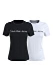 Calvin Klein İnstitutional Logo 2li Paket  Kadın Tişört