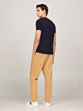 Erkek Core Tommy Logolu T-Shirt - Mavi  | XS