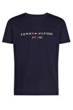 Erkek Marka Logolu Gündelik Kullanıma Uygun Organik Pamuklu Lacivert T-Shirt MW0MW11465403-Lacivert
