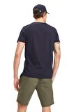 Erkek Marka Logolu Gündelik Kullanıma Uygun Organik Pamuklu Lacivert T-Shirt MW0MW11465403-Lacivert