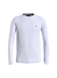 Bisiklet Yaka Beyaz Erkek T-Shirt MW0MW10804YBR