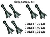 Surf Olta Kurşunu Dalgalı Havada Kullanmak İçin Set 2 şer Adet 100 gr - 125 gr - 150 gr 