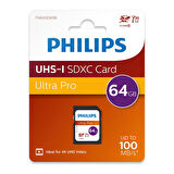 Philips Ultra Pro 64GB SDXC UHS-I U3 V30 Class10 Hafıza Kartı