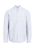 Calvin Klein Slim Fit Düğmeli Yaka Mavi Erkek Gömlek K10K108664C3N