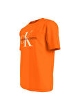 Calvin Klein Jeans Bisiklet Yaka Baskılı Turuncu Erkek T-Shirt J30J320806SCB_SEASONAL MONOLOGO TEE