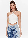 Calvin Klein Waffle Halter Neck Top Crop Top Kadın