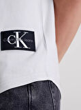 Erkek Calvin Klein Jeans Badge Turn T-Shirt - Gri | M
