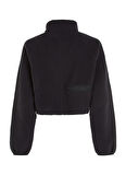 Calvin Klein Siyah Kadın Dik Yaka Sweatshirt 00GWF3W327BAE HYBRID - Sherpa Pullo
