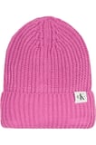 MONOGRAM RIB BEANIE Erkek Pembe Bere