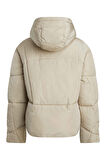 LOGO DRAWSTRING SHORT PUFFER