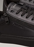 Calvin Klein Siyah Erkek Sneaker LOW TOP LACE UP W/ZIP RUBB