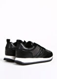 Calvin Klein Siyah Erkek Deri Sneaker LOW TOP LACE UP REPR