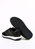 Calvin Klein Siyah Erkek Deri Sneaker LOW TOP LACE UP REPR
