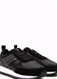 Calvin Klein Siyah Erkek Deri Sneaker LOW TOP LACE UP REPR