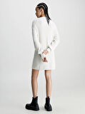 Calvin Klein Ck intarsia Loose Sweater Dress Elbise Kadın