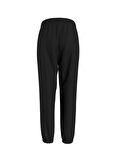 Calvin Klein Lastikli Paça Siyah Kadın Eşofman Altı METALLIC MONOGRAM SWEATPANTS