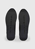 Calvin Klein Siyah - Beyaz Erkek Süet Sneaker RUNNER SOCK LACEUP NY-LTH