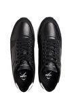 Erkek Marka Logolu Şık Görünüşlü Deri  Gündelik Kullanıma Uygun Siyah Sneaker YM0YM00863-0GM