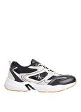 Calvin Klein Siyah - Ekru Erkek Sneaker RETRO TENNIS SU-MESH