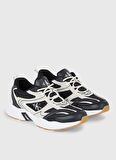 Calvin Klein Siyah - Ekru Erkek Sneaker RETRO TENNIS SU-MESH