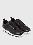 Calvin Klein Siyah Erkek Sneaker LOW TOP LACE UP JAQ MONO