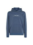 Calvin Klein Mavi Erkek Kapüşon Yaka Sweatshirt 00GMS4W3395BX-PW - GRAPHIC SWEAT