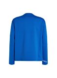 Calvin Klein Mavi Erkek Bisiklet Yaka Standart Fit Sweatshirt 00GMS4W338CGN-PW - PULLOVER