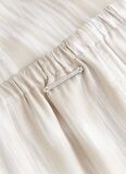 Calvin Klein Bağlamalı Bel Normal Bej Kadın Pantolon WOOD GRAIN TWILL PYJAMA PANT