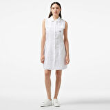 Calvin Klein SLEEVELESS COTTON SHIRT DRESS Elbise 