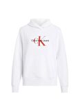Calvin Klein Jeans Kapüşon Yaka Baskılı Beyaz Kadın Sweatshırt J20J223077YAF