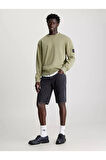 WASHED BADGE CREW NECK