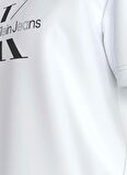 Calvin Klein Jeans Baskılı Beyaz Erkek T-Shirt J30J325190YAF