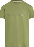 Calvin Klein Jeans Düz Yeşil Erkek T-Shirt J30J324668L9N