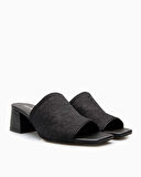 Calvin Klein Heel Mule 45mm Mono Jacq Kadın Sandalet
