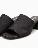 Calvin Klein Heel Mule 45mm Mono Jacq Kadın Sandalet