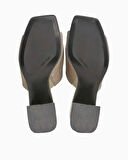 Calvin Klein Heel Mule 45mm Mono Jacq Kadın Sandalet