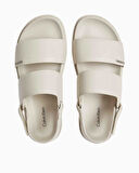Calvin Klein Flat Sandal Metal Logolu Kadın Sandalet | 37