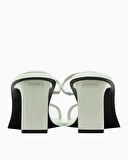 Calvin Klein Heel Mule 70mm Deri Kadın Sandalet | 39