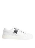 Calvin Klein Beyaz Erkek Sneaker LOW TOP LACE UP W/ ICONIC PLAQUE