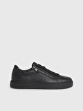 Erkek Marka Logolu Şık Görünüşlü Deri  Gündelik Kullanıma Uygun Siyah Sneaker HM0HM01475-0GJ