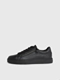 Erkek Marka Logolu Şık Görünüşlü Deri  Gündelik Kullanıma Uygun Siyah Sneaker HM0HM01475-0GJ