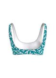 Calvin Klein Mavi - Beyaz Kadın Bikini Üst BRALETTE-RP-PRINT KW0KW024840G1